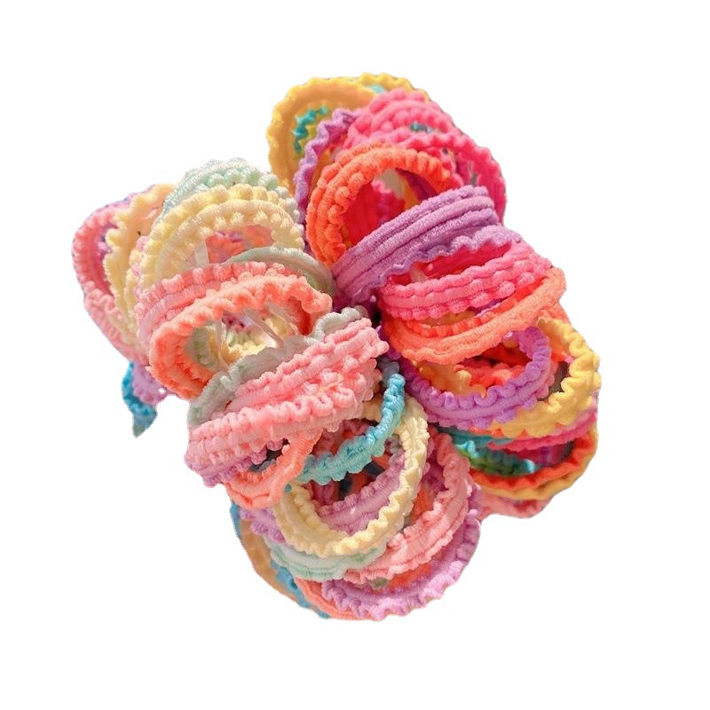 La pequeña banda de goma básica para niños la cuerda del lazo del pelo del bebé no daña el cabello trenzado cuerda de pelo chica cuerda de Pelo elástico al por mayor