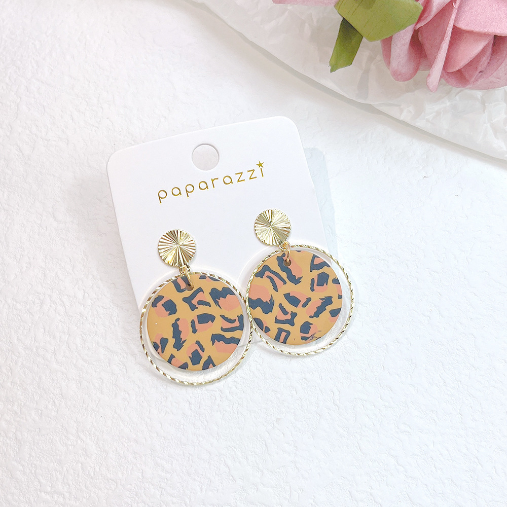 Fashion Leopard soft clay Stoving Varnish Womenu0027S Drop Earrings 1 Pair