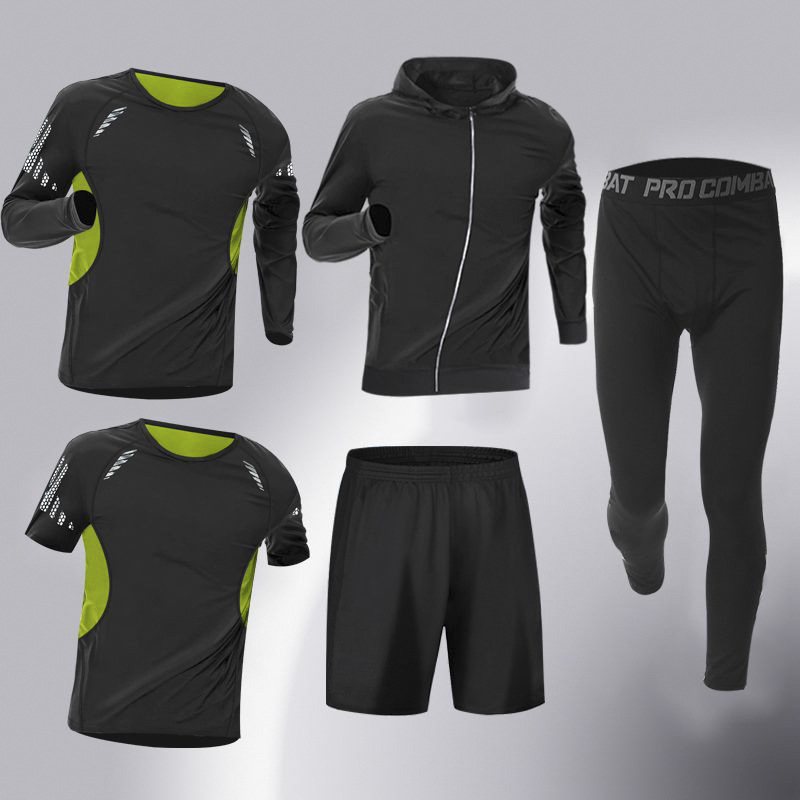 Quick dry breathable set, shorts, with short sleeve