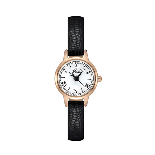  New Women's Watch Niche Retro Roman Belt Watch Women's Small and Exquisite Literary Small Dial Second-hand Watch