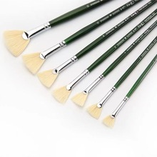 扇形笔水粉绘画 毕加索扇形笔 美术生专用 油画笔套装
