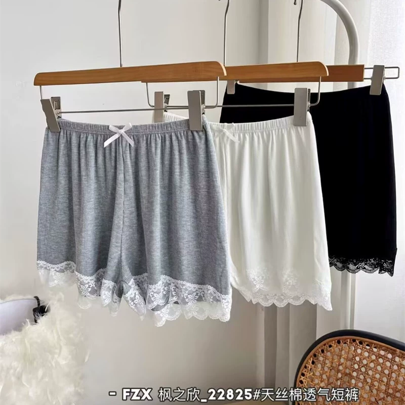 Фэн Чжисинь 22825 дышащие кружевные защитные брюки женские свободные домашние боксеры