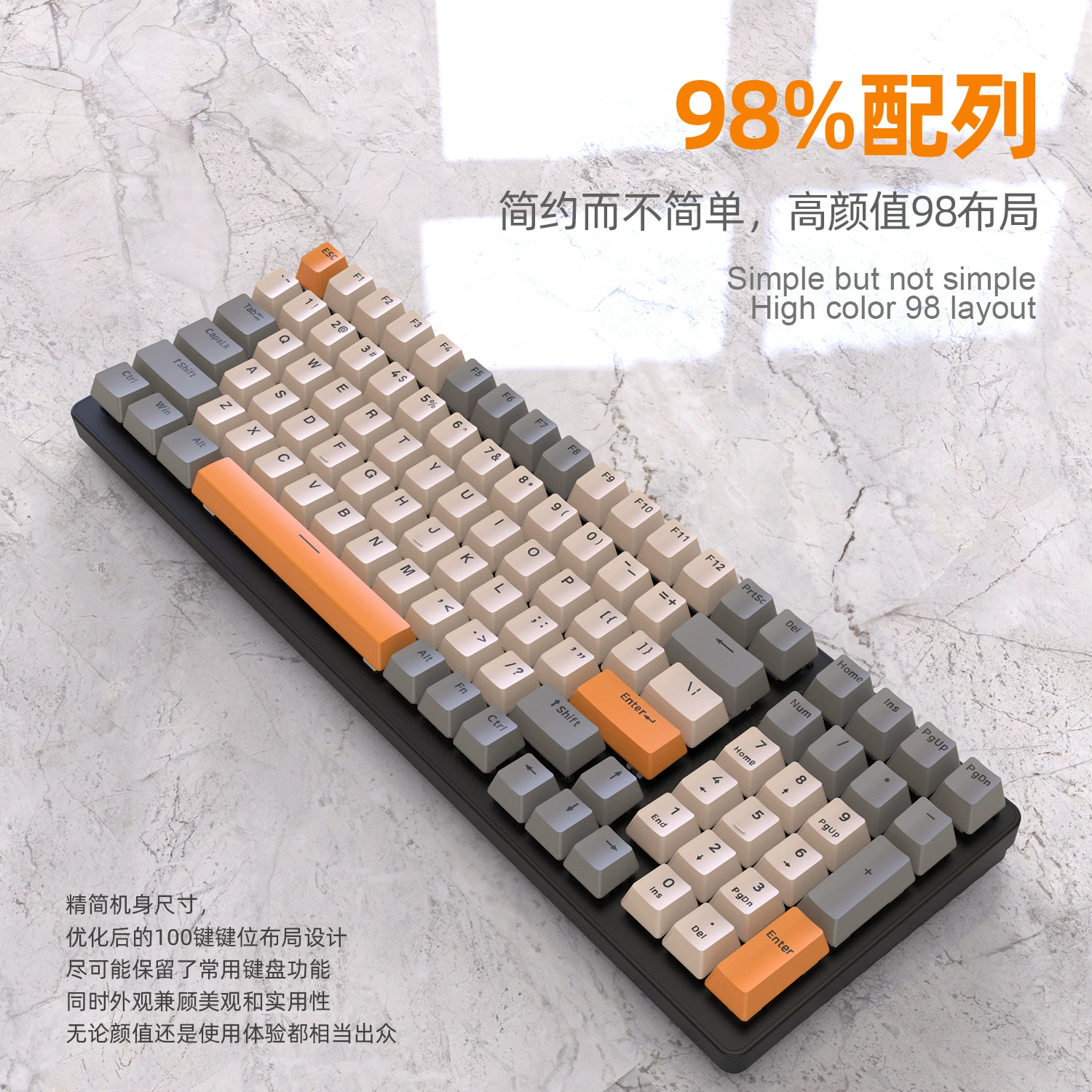 Механическая клавиатура, игровая для ноутбука, Bluetooth