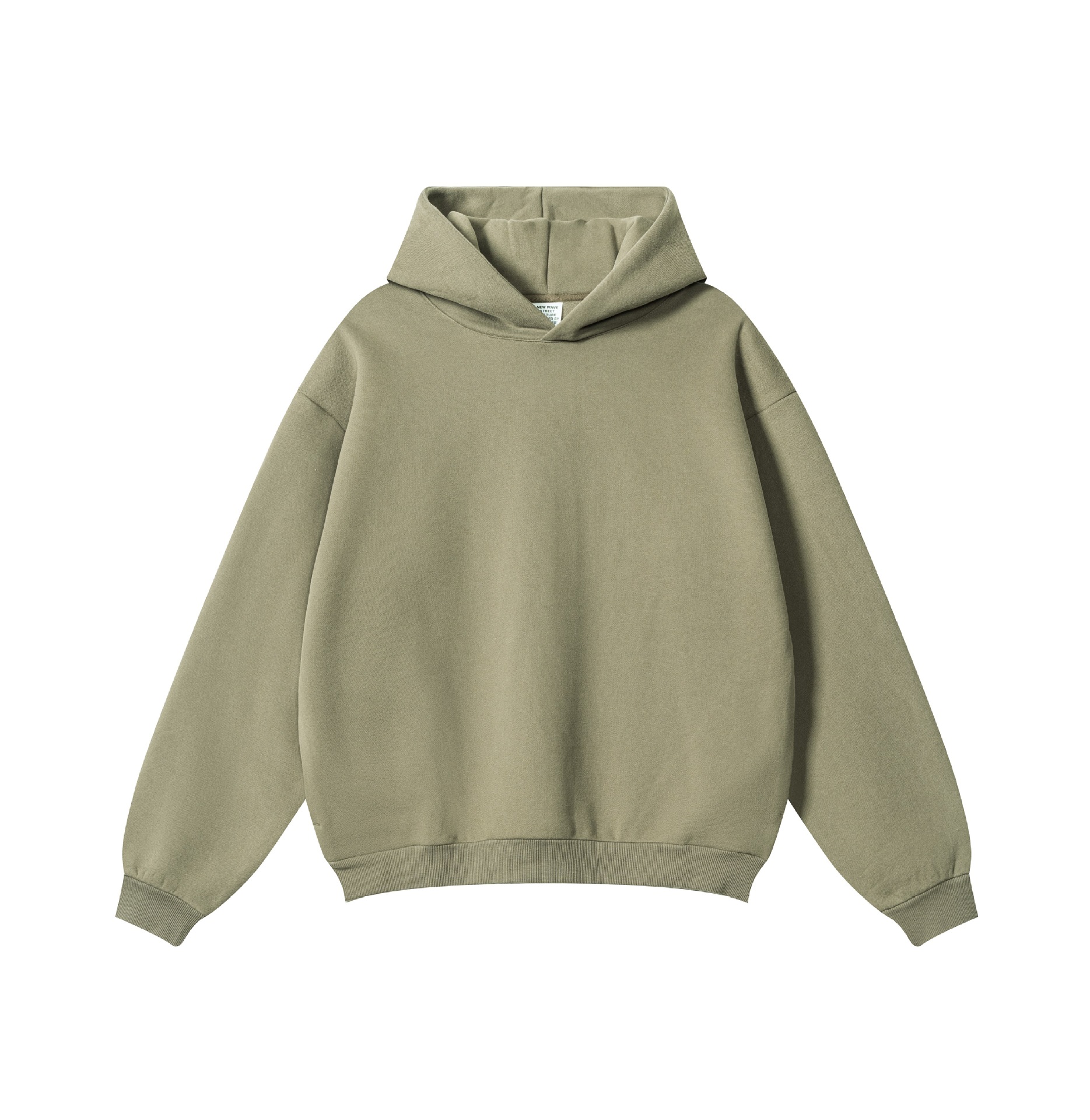 Herren Hoodie Mit Fleece Futter Lässiger Strick Kapuzenpullover_voghion.com
