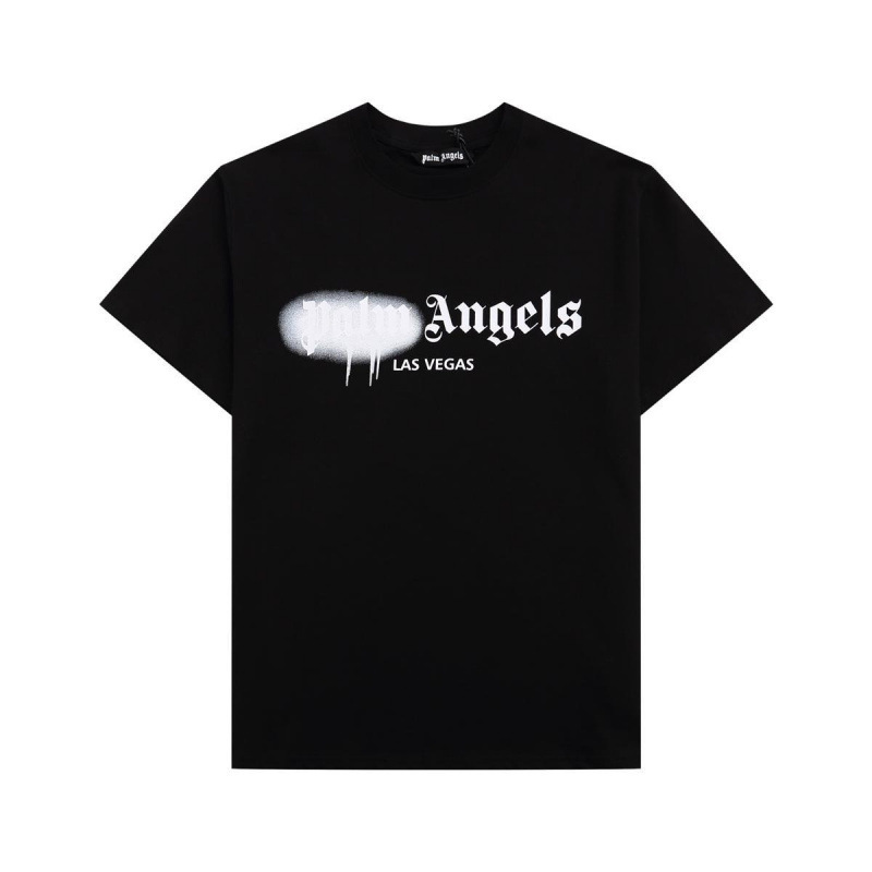 Palm Angels Heart Melting Graffiti Lettering Unisex T-Shirt Loose Round Neck Short Sleeve Summer Palm Angels Heart Melting Graffiti Lettering Unisex T-Shirt Loose Round Neck Short Sleeve Summer