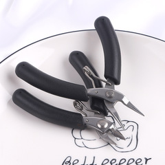 不鏽鋼迷你珠寶鉗子精細無齒圓嘴斜剪尖嘴鉗DIY手工繞線飾品工具