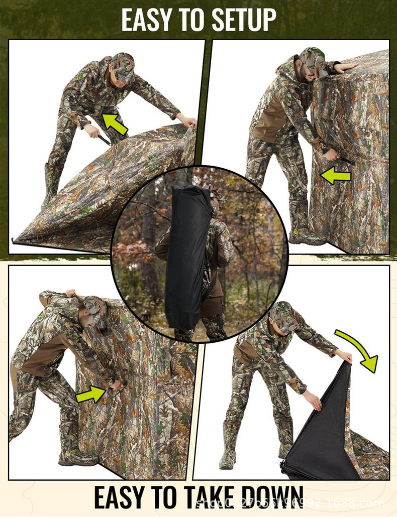 Cross-border outdoor tent, camouflage, stealth, deer and turkey hunting, photography, birdwatching, and concealment shelter