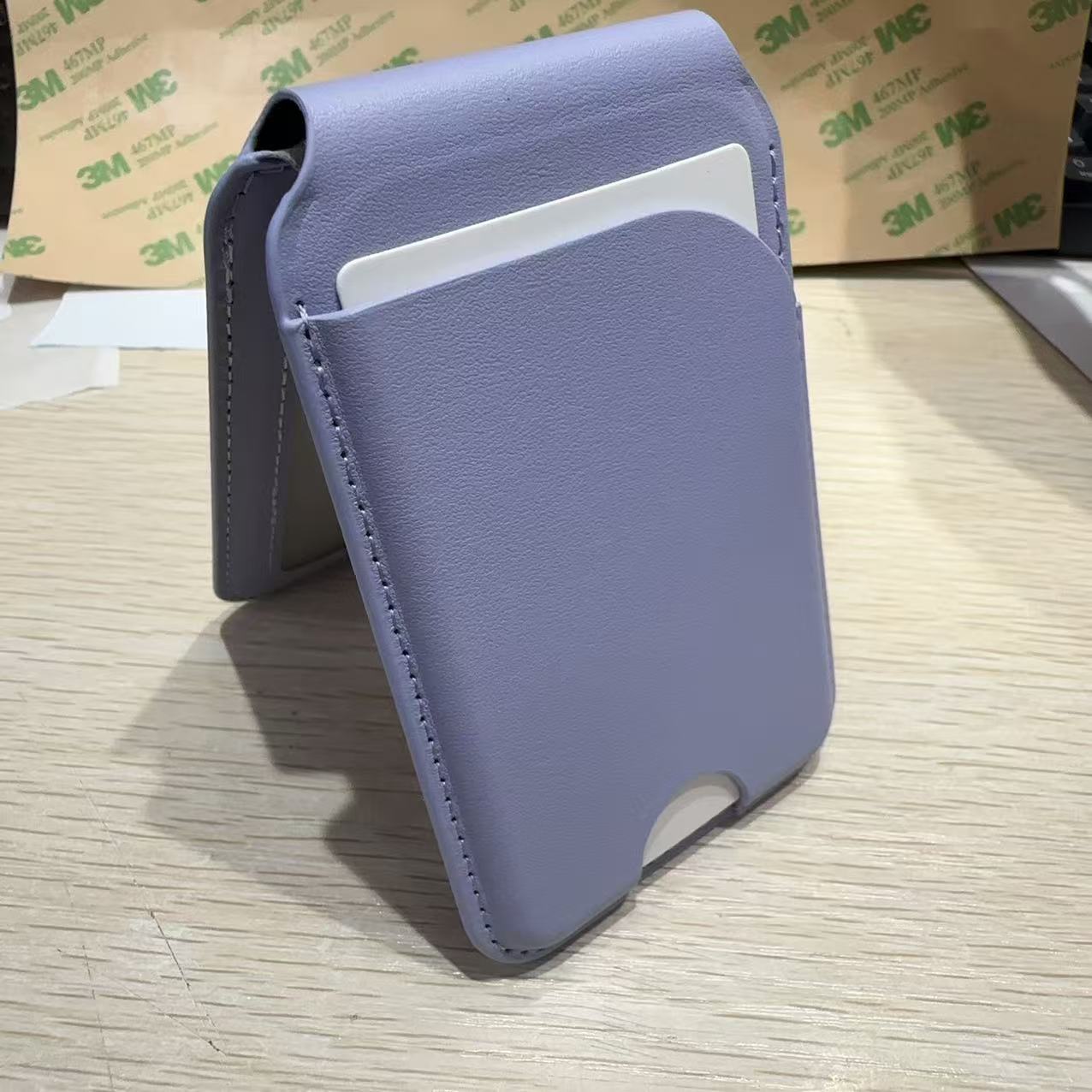 Adecuado para soporte de eje de hardware MagSafe Clip de tarjeta magnética para teléfono móvil de cuero Juego de tarjeta magnética Juego de tarjeta