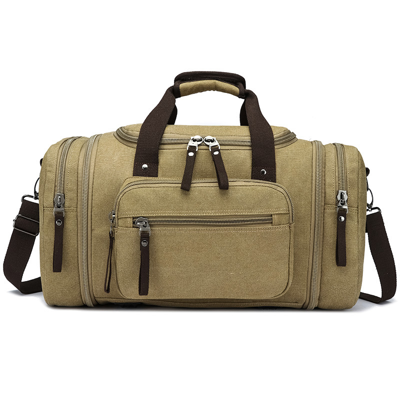 Estilo coreano transfronterizo de gran capacidad de equipaje bolsa de viaje casual de moda al aire libre crossbody portátil bolsa de viaje de lona