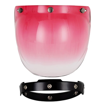 Safety Windproof Lens with — Motorcycle Safety Supplies - gradient-pink-and-black-bracket