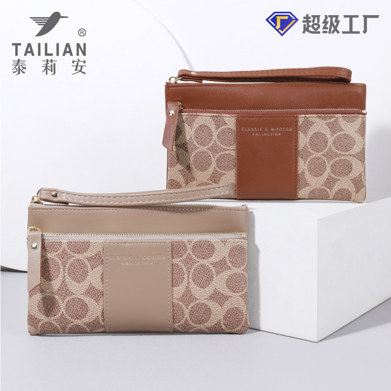 Telian new style classic fashion elegant old pattern women's clutch wholesale all-match girls' wallet purse