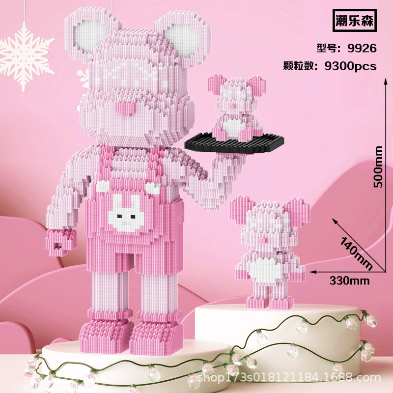 Lego large rabbit & fox constructor set (Lego) — multi-size building kits, 26–115 cm variants
