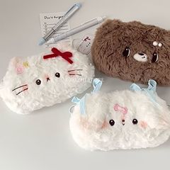 かわいい柔らかいぬいぐるみ動物鉛筆バッグ高価値インスタイル学生大容量筆箱文具収納袋
