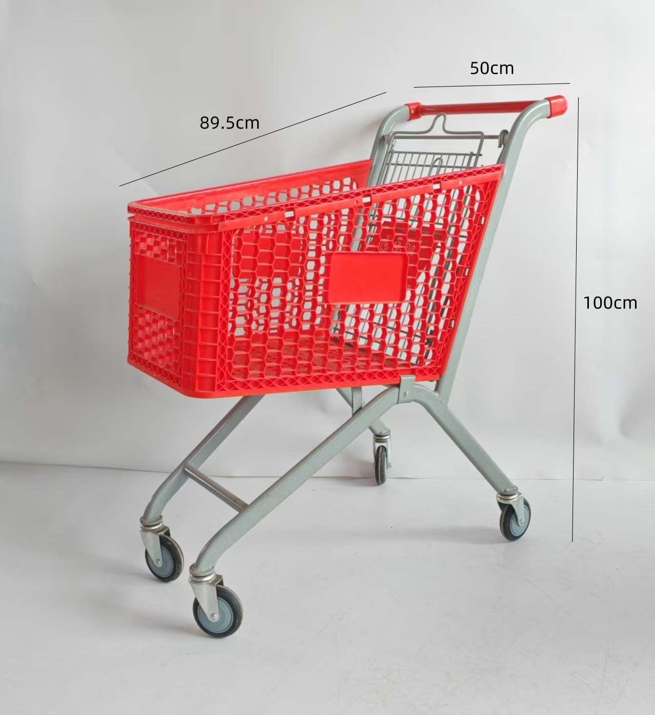 Carrito de Compras de Plástico para Supermercado
