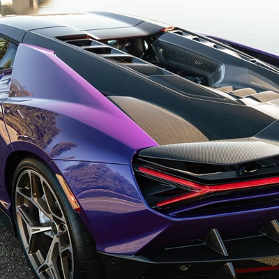 Big Surrounded Aventador Revuelto, modified with