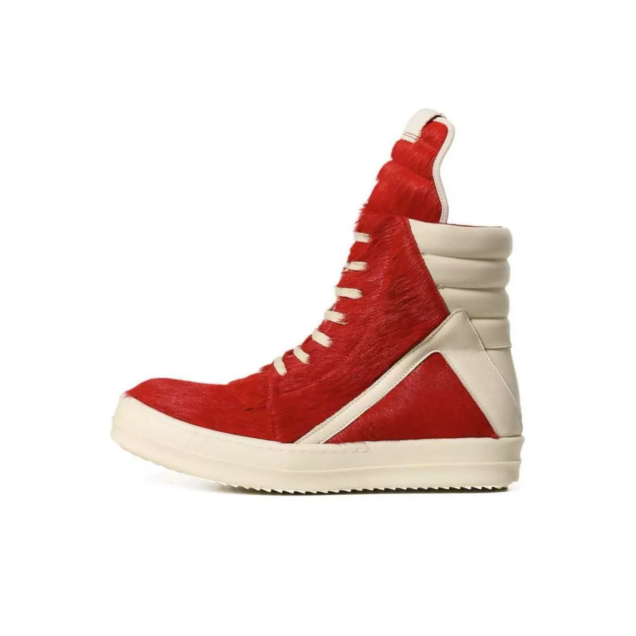 Высокие и низкие кроссовки (Rick Owens) верх из лошадиного волоса, платформа, размеры 36–48