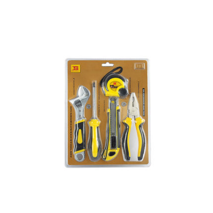 波斯工具 3/4/5/6家用套装工具 螺丝刀扳手钢丝钳卷尺美工刀