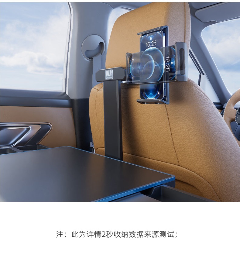 Folding Car Table for Rear Seat, Car Dining Table, Computer Stand Table