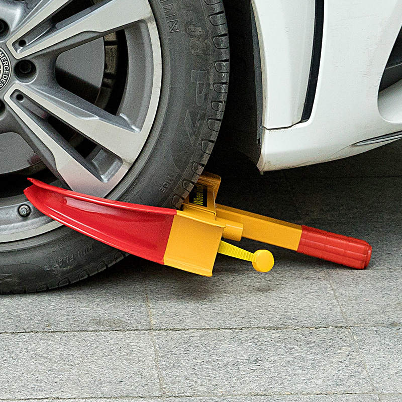 Car Tire Lock, Thickened Car Lock Device, Wheel Lock, Universal Car Lock, Anti-Theft Lock, Property Lock, Horn-Shaped Clip Lock