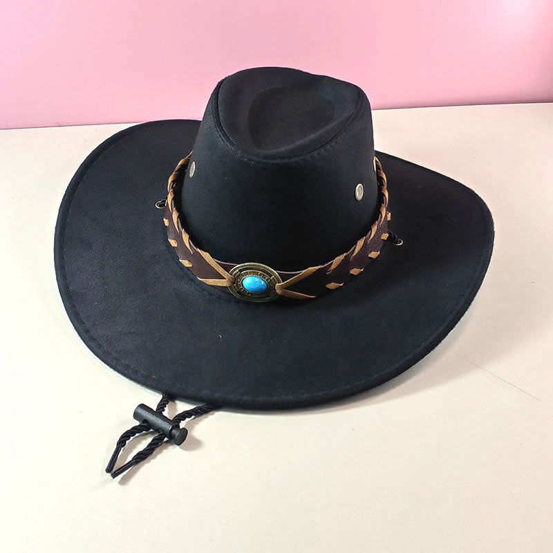 Cross-border Amazon Hot Western Cowboy Hat British Retro All-match Jazz Hat Street Party Top Hat for Men and Women Cross-border Amazon Hot Western Cowboy Hat British Retro All-match Jazz Hat Street Party Top Hat for Men and Women