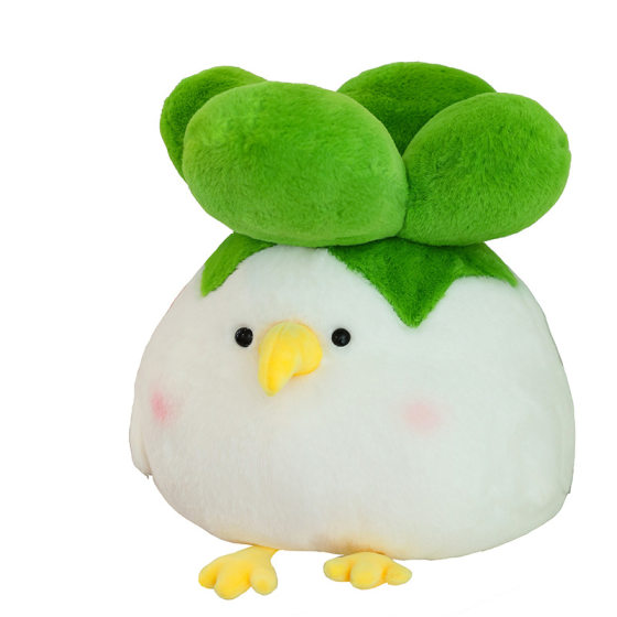 Cross-border new online celebrity cabbage chicken doll plush toy cute funny Cainiao doll large grab machine doll cloth