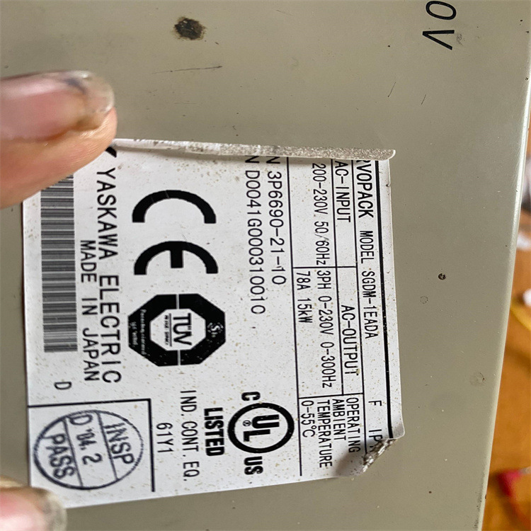 SGDV-3R5DE1A日本安川驱动SGMGH-1EACA61 SGDM-1AADA SGDM-1EADA