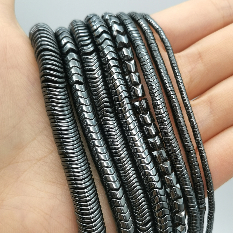 Jingde Jewelry Natural Stone Black Gallstone Wave Spacer Beads DIY Bracelet Necklace DIY Jewelry Accessories Jingde Jewelry Natural Stone Black Gallstone Wave Spacer Beads DIY Bracelet Necklace DIY Jewelry Accessories