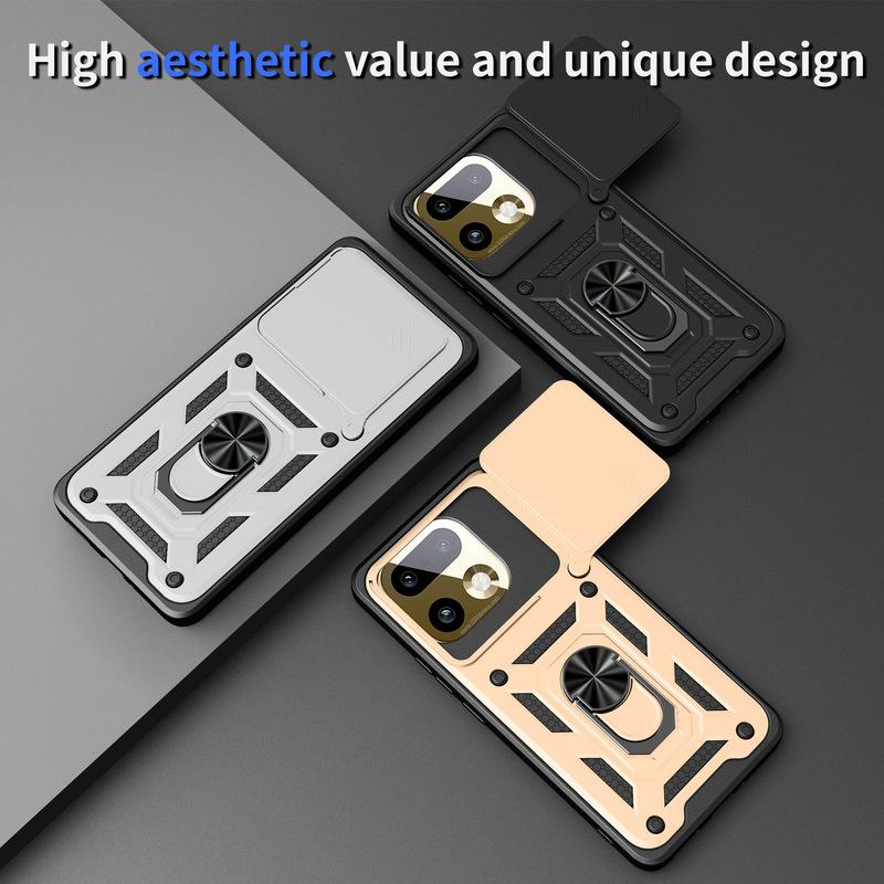 Suitable for Realme16Pro5G Push-Window Stand Phone Case Find X9 Ultra Ring Anti-Fall Protective Cover