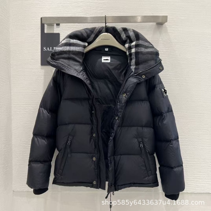 冬季巴家保暖羽绒服连帽外套轻奢休闲可拆卸洋气情侣同款夹克潮服|undefined