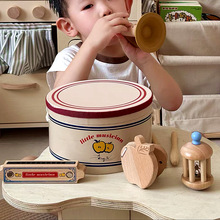 出口丹麦婴幼儿童木质打击吹奏乐器玩具幼儿园奥尔夫音乐教具