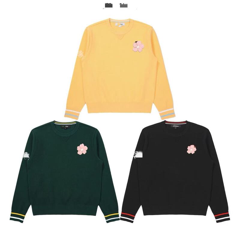 Korean Cross-Border Golf Women's Clothing 2025 Autumn and Winter Sports Casual Warm Long-Sleeved High-Elastic Knitwear Sweater Cotton