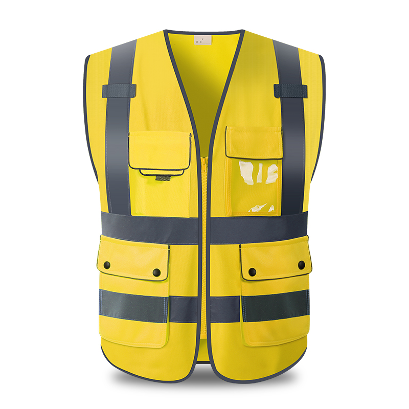 chaleco de seguridad reflectante fluorescente chaleco de tráfico sitio de construcción chaleco de protección reflectante