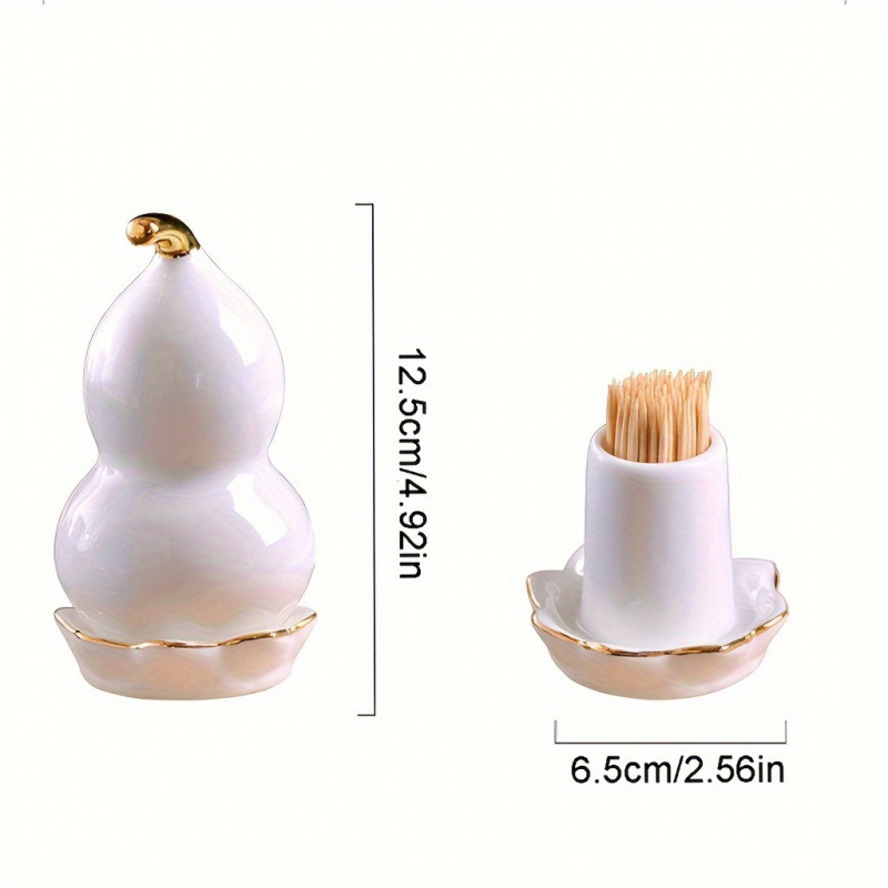 Acceso de stock calabaza forma palillos de dientes latas decoración cerámica decoración de boda fiesta color aleatorio