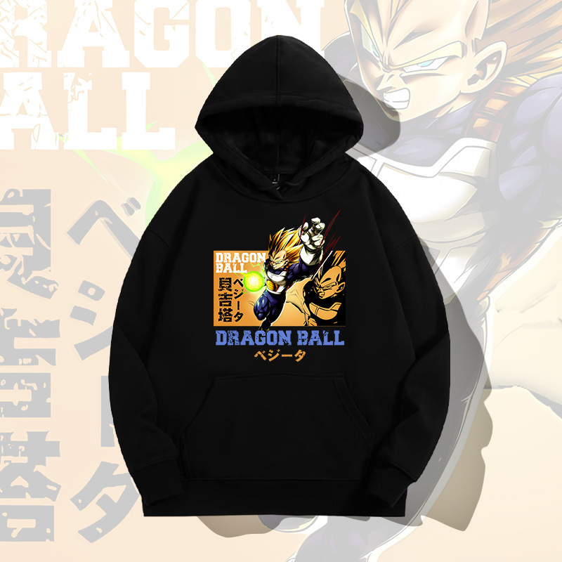 Japanese Anime Dragon Ball Betta Hooded Sweatshirt Men's and Women's Autumn Youth Fashion Brand Loose Shoulder Long-sleeved Top