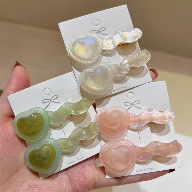 Pearlescent Love Hair Clip