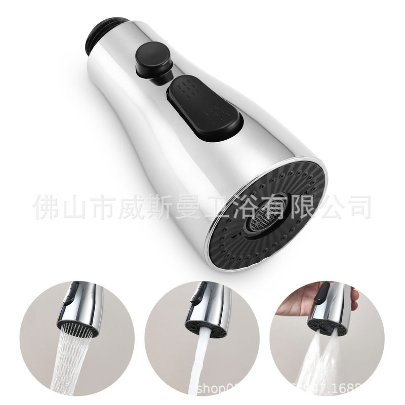 Multifunctional Splash-Proof Kitchen Faucet Extender Accessory for Sink Pull-Out Spray Head Retractable