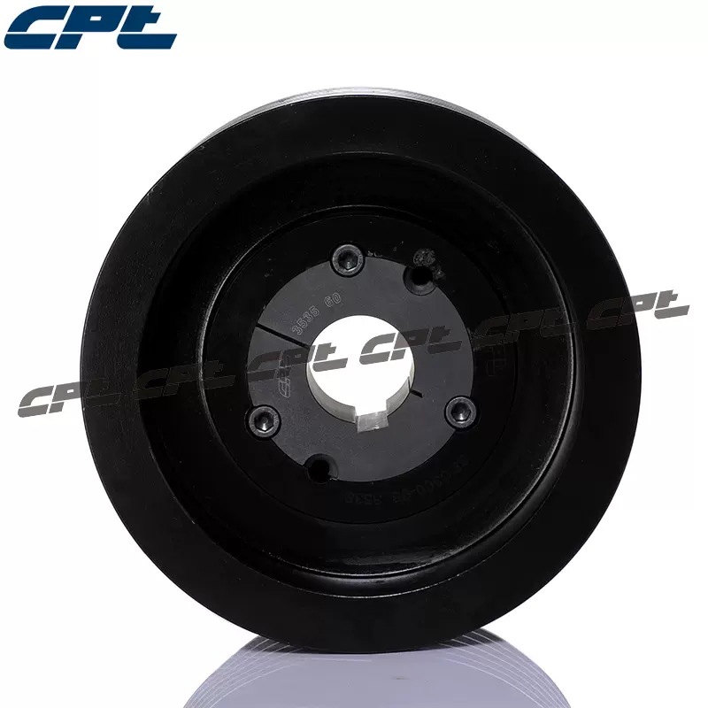 CPT欧标皮带轮SPC300-06-3535六槽节径300适配锥套3535铸铁皮带轮