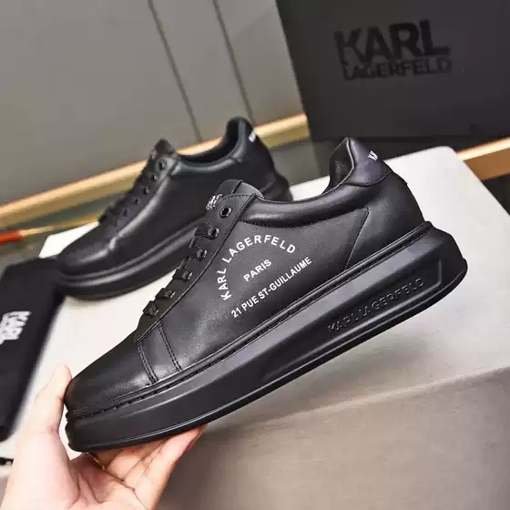Men's Trendy White Sneakers 2025 Fall New Arrival – Genuine Leather Platform Shoes for Men, Versatile Chunky Board Shoes, Hot-Selling Casual Footwear