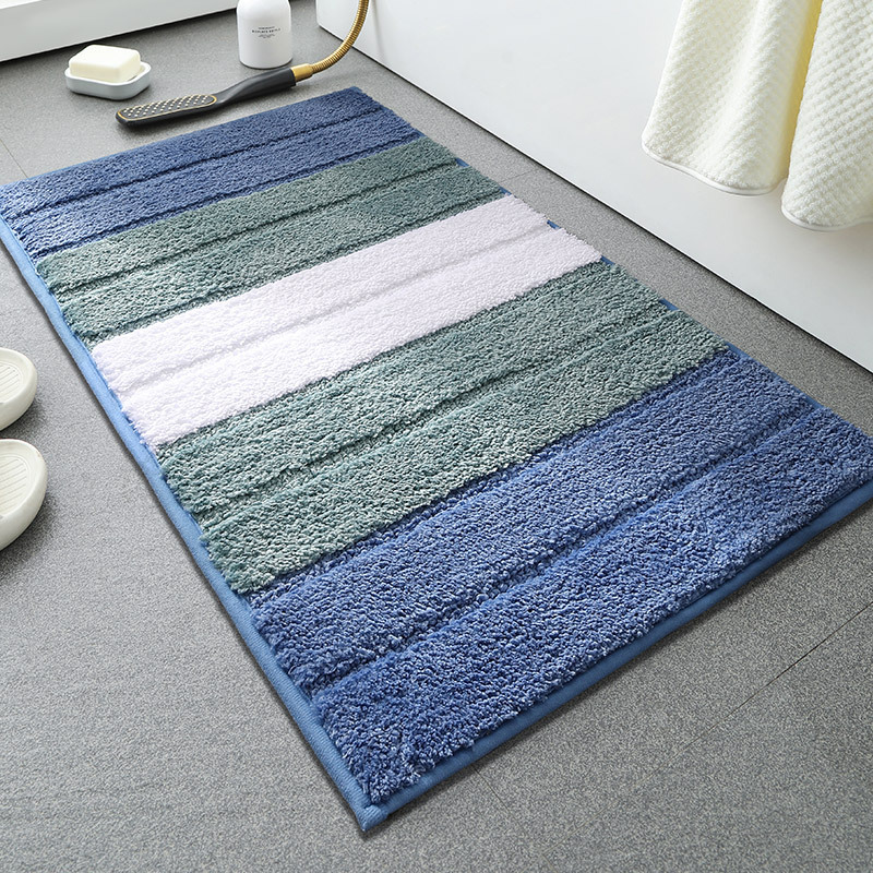 Alfombrilla antideslizante en la puerta del baño flocado Alfombra absorbente gruesa Alfombra de entrada del inodoro Alfombrilla de la puerta Alfombra de la cama del dormitorio