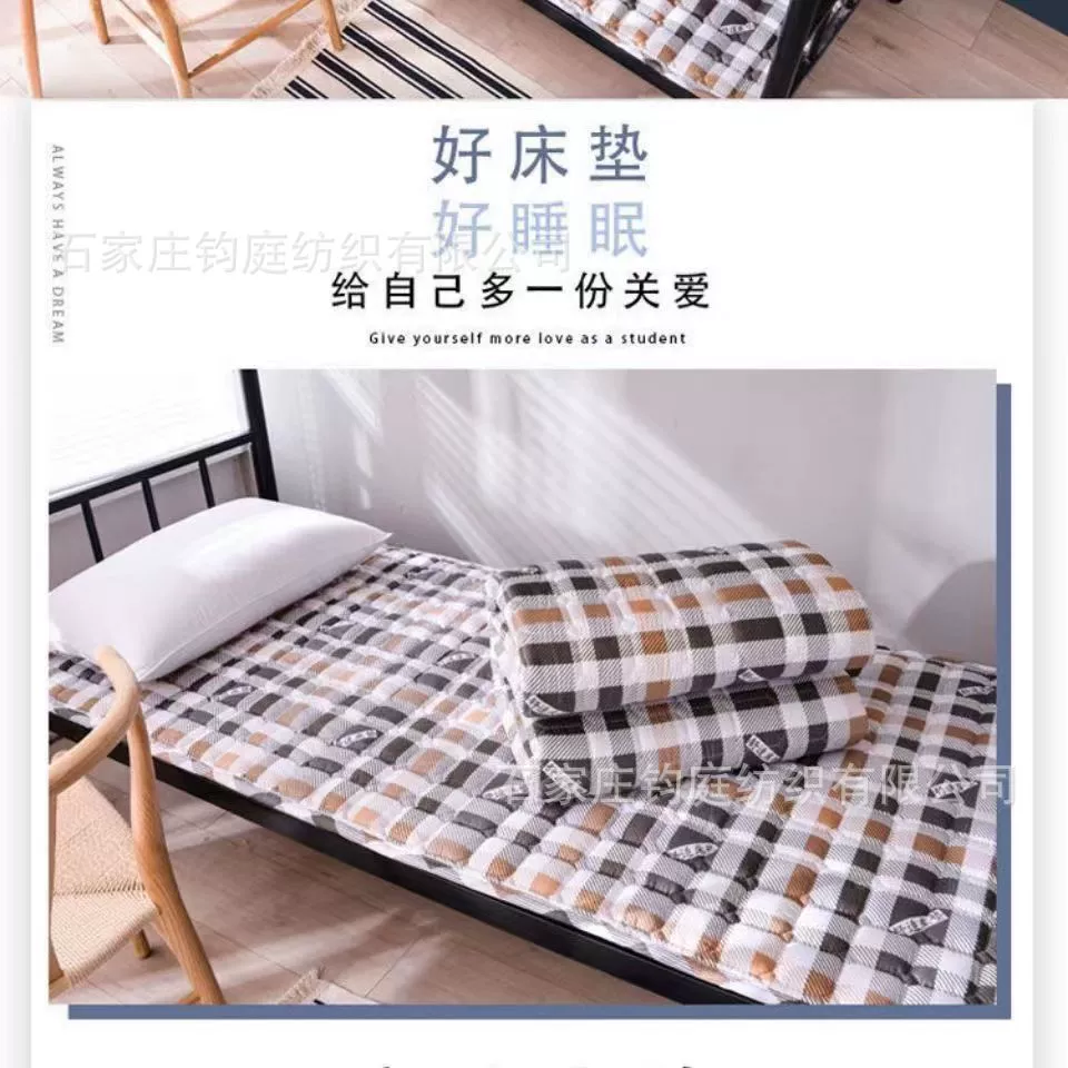 Оптовая продажа студенческого общежития матрац одноместный матрас кровать толстая теплая двуспальная кровать мягкая складная подушка