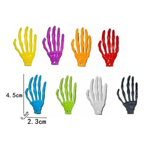 Halloween Mini Skeleton Hand Bone Hand Ghost Hand Claw Keychain Accessories Small Toy Plastic Simulation Small Skeleton Hand
