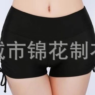 New Multicolor Foreign Trade Swimming Trunks Women's Bottoming F Walking Boxer Sports Yoga Shorts A Full Beach Pants Drawstring