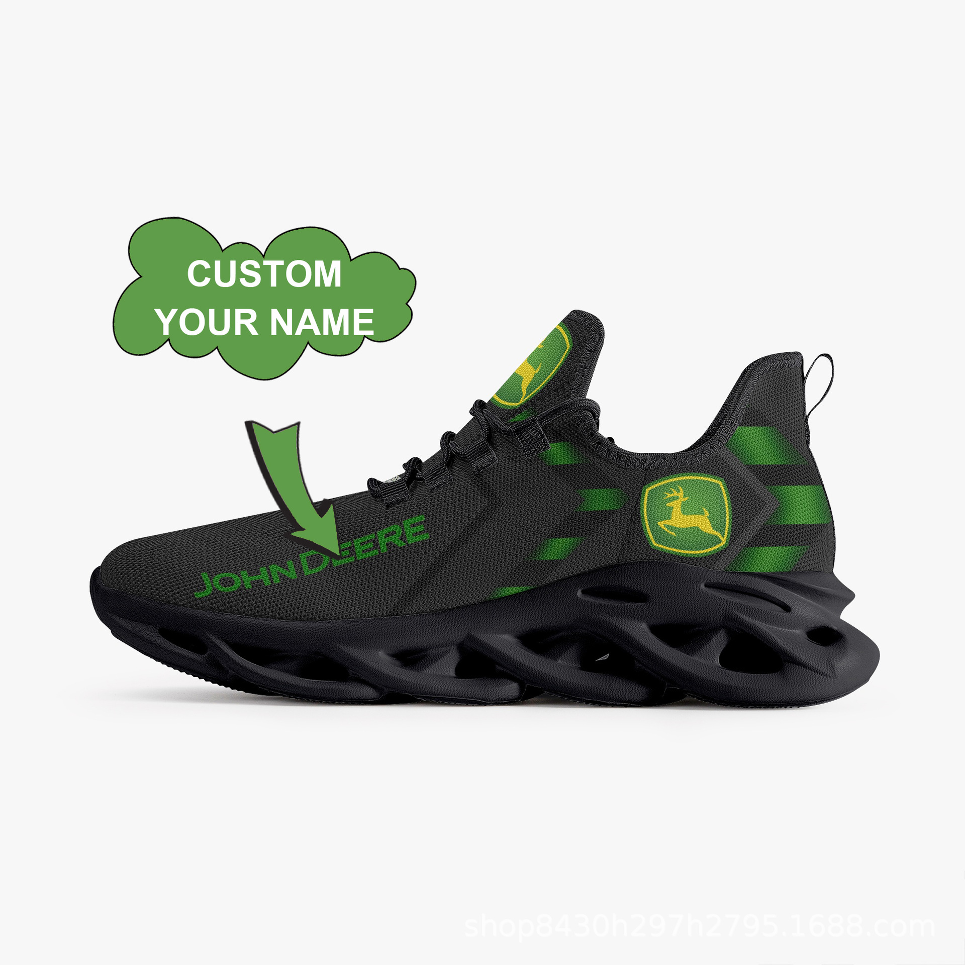 跨境新款球队印花跨境运动鞋低帮情侣刀锋鞋定 制任意图案可代发