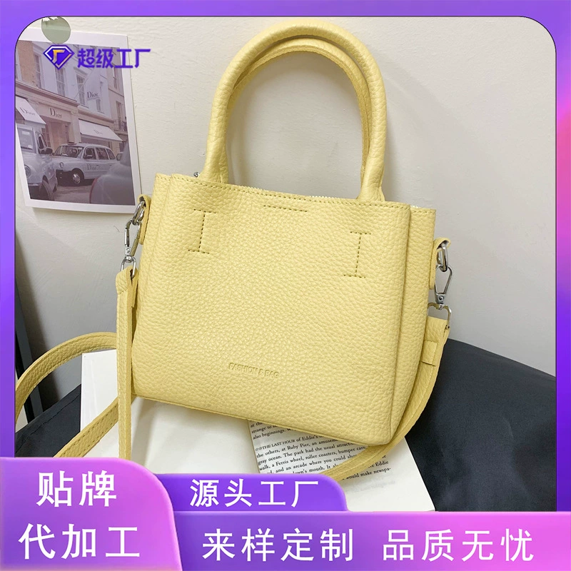 2025 новый тренд мода иностранная женская сумка на плечо весенний досуг минималистичная текстура сумка через плечо небольшая квадратная сумка