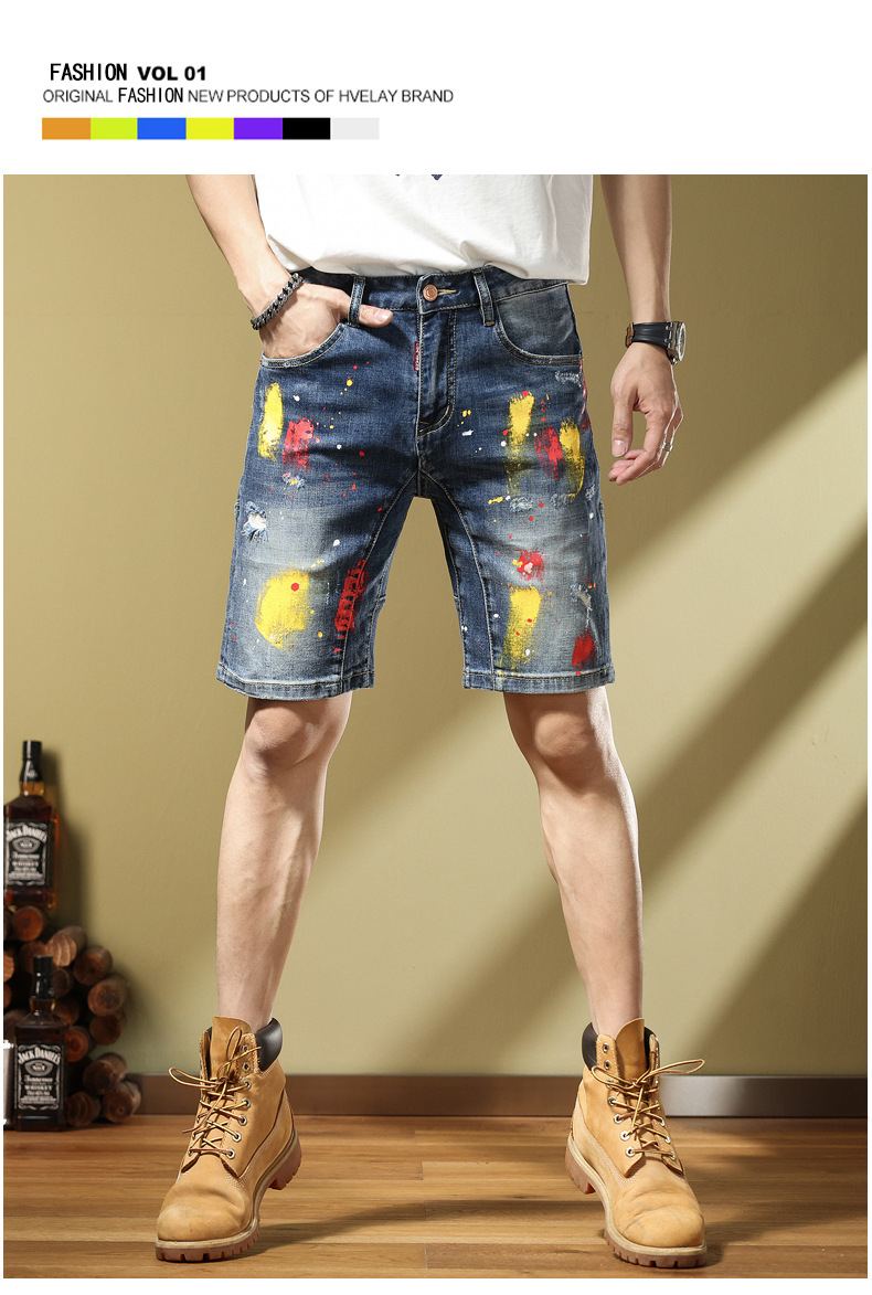 B9501 1020K QUẦN NAM SHERES DÁNG ÔM BODY GỢI CẢM SEXY THÊU HỌA TIẾT HOA THỜI TRANG NAM JEAN BÒ G03 SẢN PHẨM MỚI