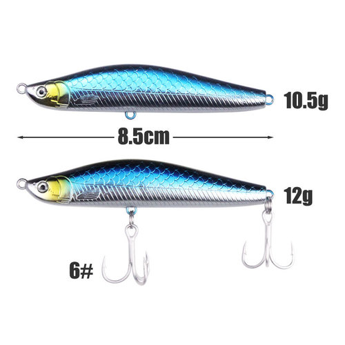 Wholesale lure ABS hard bait Shen Feng submersible pencil 8.5cm/12g long-range slow-sinking fake bait sniper mouth bait