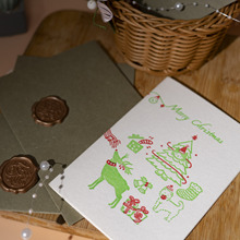 圣诞贺卡定制生日贺卡节日贺卡手工活版印刷印制贺卡