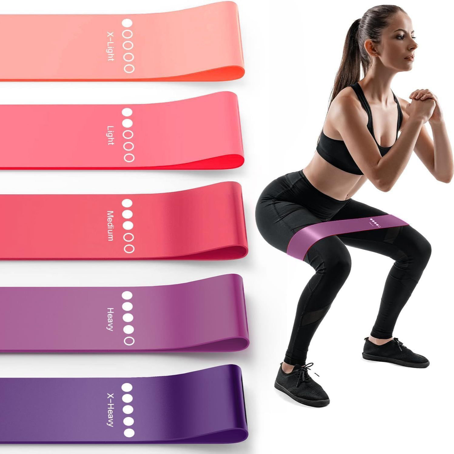 High-Elasticity Fitness Resistance Bands for Men and Women, Specifically for Butt Training, Home Fitness Equipment Resistance Bands Wholesale