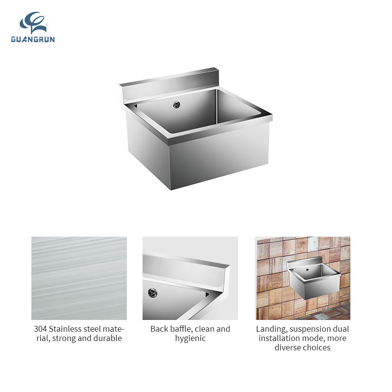 Cocina y baño Guangrun Fregadero grande de acero inoxidable Laboratorio de cocina Banco de trabajo del hospital Fregadero