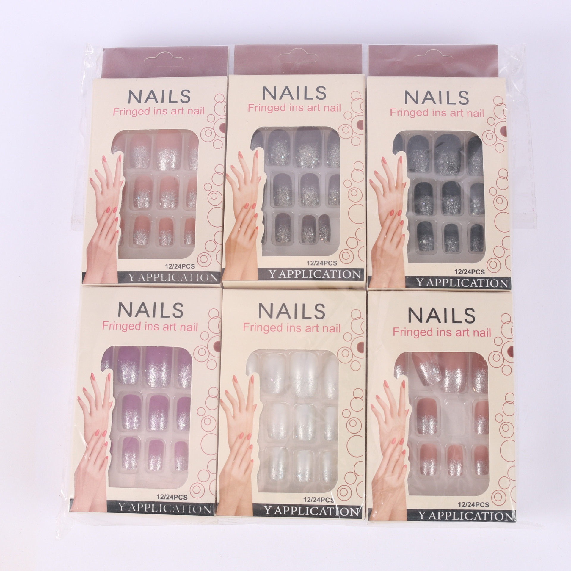 [Fábrica de origen] Uña de desgaste transfronteriza nueva pieza de manicura falsa, productos terminados de pieza de uñas desmontable image 32